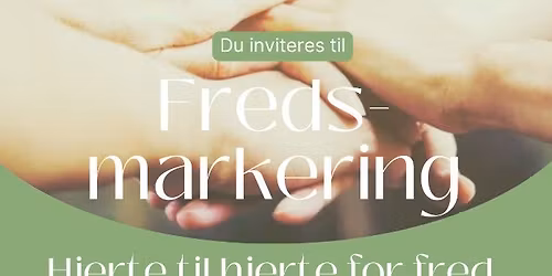Fredsmarkering i Bergen: \u201cHjerte til hjerte for fred - en menneskehet"
