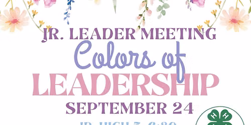 Jr. Leaders September Meeting\ud83c\udfa8\ud83e\udedf