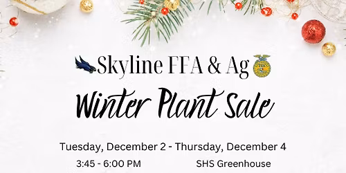 Annual SHS Winter Plant Sale