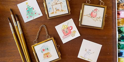 Mini Watercolor Giftables Class with Vivian Kvam