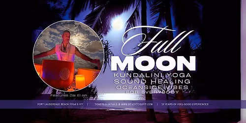 Full MOON \u263e Kundalini Yoga. Sound Healing. Oceanside Vibes