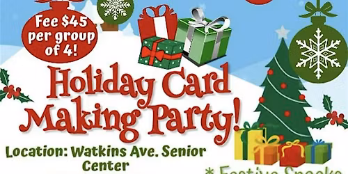 Holiday Card Making Party Fundraiser