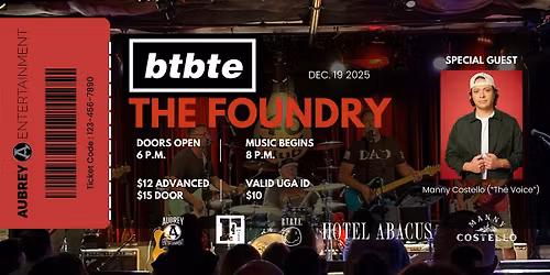 A night of 90s Music with BTBTE @ The Foundry
