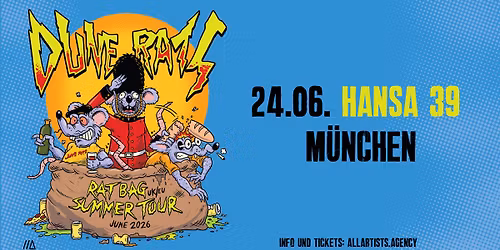 DUNE RATS \/\/\/ Rat Bag Summer Tour 2026 \/\/\/ M\u00fcnchen