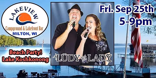 LUDY and his LADY at Lakeview Campground & Bar in Milton, WI