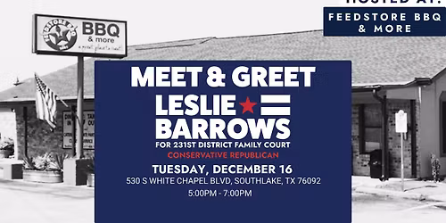 Meet & Greet with Leslie Barrows for Judge
