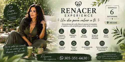 1Dia Renacer Miami Experience \u2022 Retreats \u2022 Healing \u2022 Wellness \u2022 Meditation