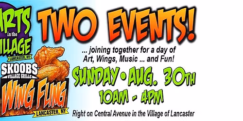 ARTS in the VILLAGE & SKOOB'S WING FLING