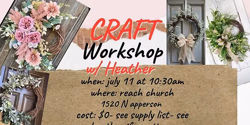Crafting w\/Heather