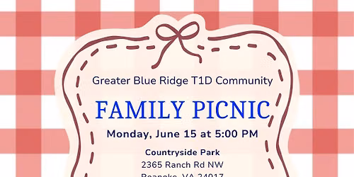 Greater Blue Ridge T1D Community Picnic