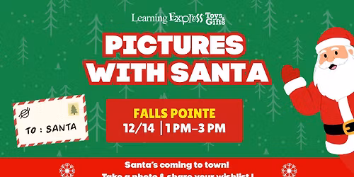 Pictures with Santa at Falls Pointe!