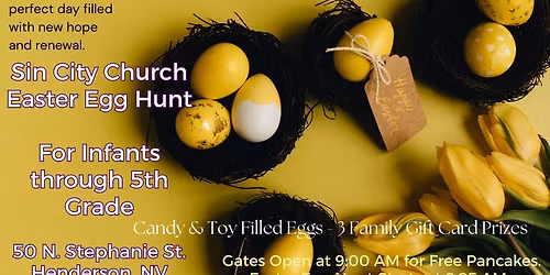 Easter Egg Hunt, Pancake Breakfast, and Easter Service