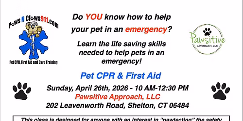 Paws N Class911 Pet CPR & First Aid Class
