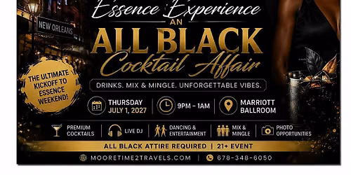 The Kickoff Essence Experience: An All Black Cocktail Affair