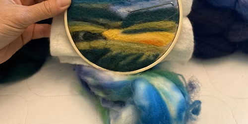 Paint with Wool - Needle Felted Landscape at the Tett