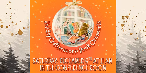 Holiday Crafternoons: Book Ornaments
