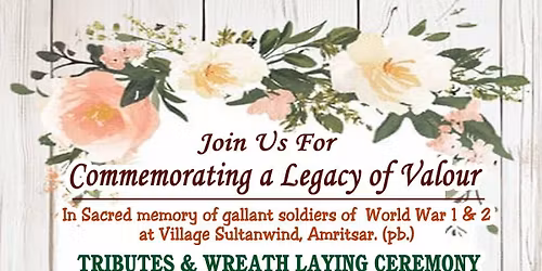 Ninth Annual Remembrance Event for World Wars' Martyrs