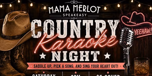 Country Karaoke Night at the Speakeasy