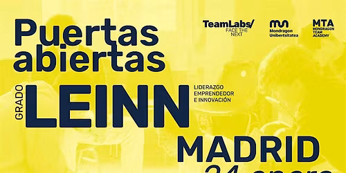 GRADO OFICIAL LEINN\/ PUERTAS ABIERTAS MADRID [24 ENE | 10:30]