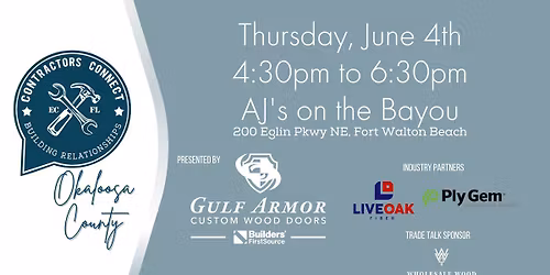 Contractors Connect - Okaloosa County June Meet Up