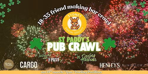 Sydney Social Society: St Paddy's Weekend Bar Crawl