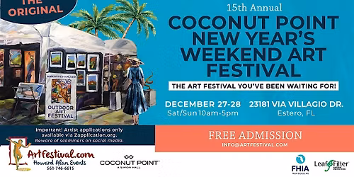 15th Annual Coconut Point New Year's Weekend Art Festival