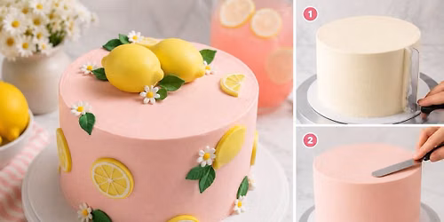 Pink Lemonade Buttercream And Fondant Cake Decorating Class