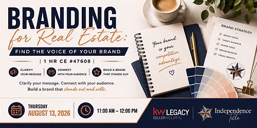 Branding for Real Estate: Find the Voice of Your Brand | 1 Hr CE #47608