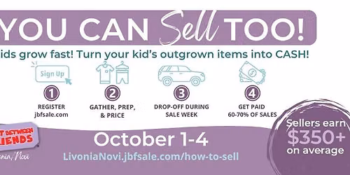 \ud83c\udf7c Huge Kids' Resale Event | JBF Livonia\/Novi Oct 1-4