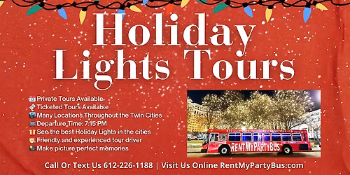 Magical Holiday Lights Tour - Eden Prairie Experience - Dec 28th