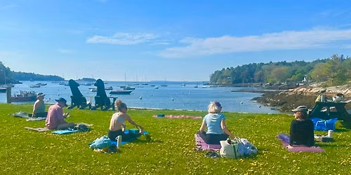 Outdoor Yoga in the Rockport Harbor Park