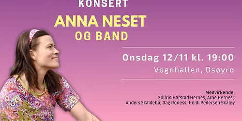 Konsert med Anna Neset og band