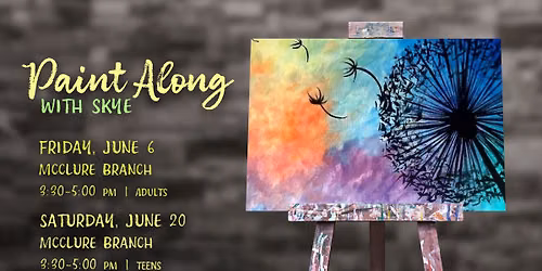 Paint Along with Skye: Make a Wish (Separate Teen & Adult events) 