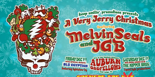 VERY JERRY XMAS 2026 NIGHT 1 FRIDAY @  THE AUBURN ODD FELLOWS LODGE