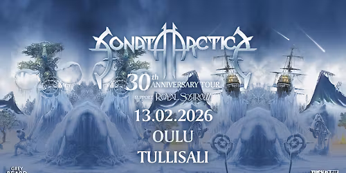 TuskaLive: Sonata Arctica + Support: Royal Sorrow, 13.02.2026, Tullisali, Oulu
