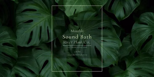 Monthly Sound Bath & Energy Alignment at River Plant Co