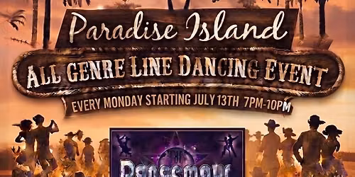 Line Dancing Paradise Island SI Tiki Bar