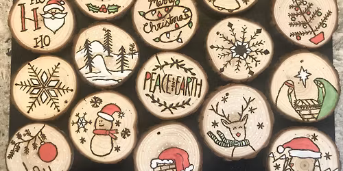 Wood Burned Ornaments Class