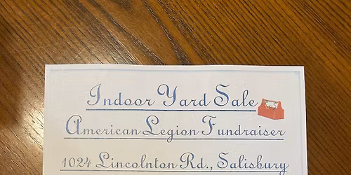 Harold B. Jarrett Post 342 Indoor Yardsale