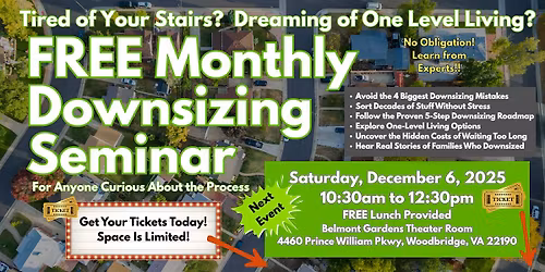 Downsizing Seminar: Five-Step Roadmap to a Stress-Free Move (NoVA)