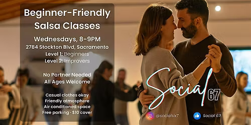 Salsa Dance Class in Sacramento \u2013 Beginner Friendly, All Levels Welcome