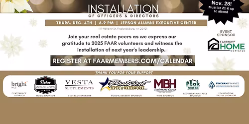 Installation of Officers & Directors