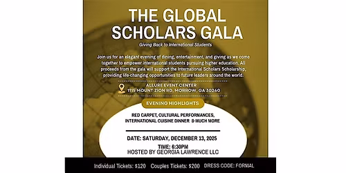 THE GLOBAL SCHOLARS GALA
