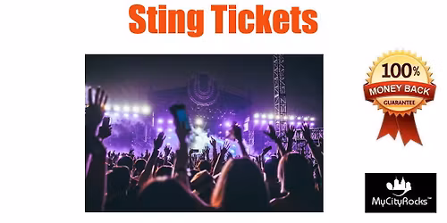 Sting 3.0 Tour Tickets Seminole Hard Rock Tampa Event Center FL