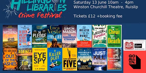Hillingdon Libraries Crime Festival 2026 - Tickets selling fast