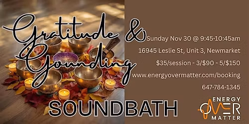 Gratitude & Grounding Soundbath