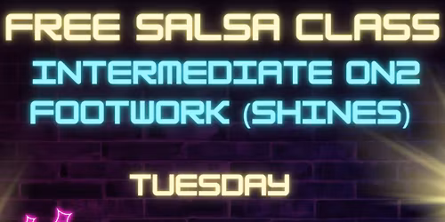 Free Salsa Class: Intermediate On2 Footwork (shines)