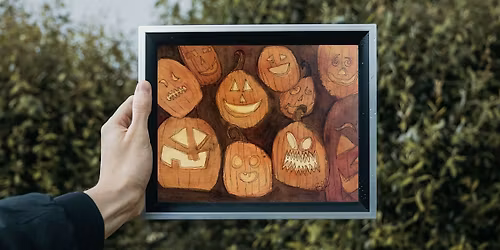 Spooky Scary Jack-o-lanterns Paint and Sip at Bruz Off Fax!