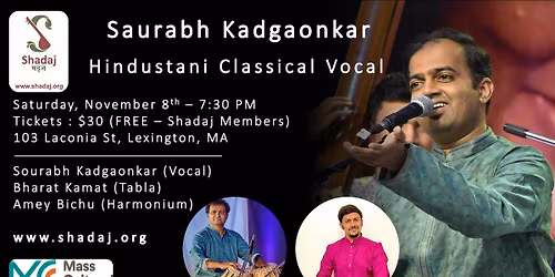 Saurabh Kadgaonkar (Vocal) : Live In Concert (Shadaj Baithak)