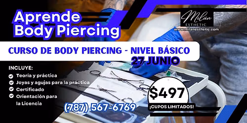 Curso de Piercing - nivel b\u00e1sico